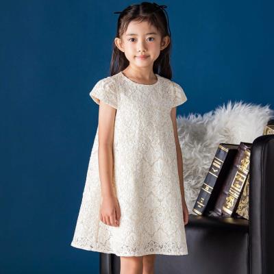 フラワーレース刺しゅうワンピース(95~150cm)