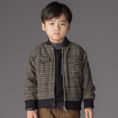 チェック起毛ジップブルゾン(95~150cm)