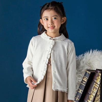 花レースフリルカーディガン(95~160cm)