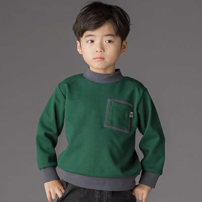 配色モックネックトレーナー(95~150cm)