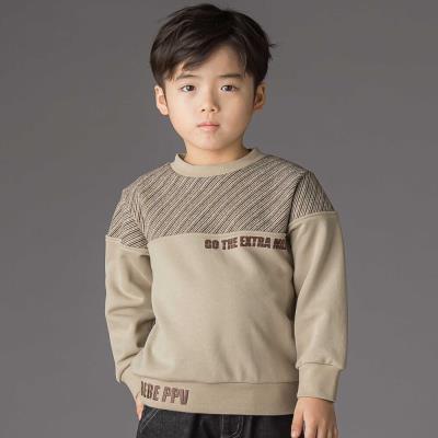 裏毛×斜めジャガード切り替えトレーナー(95~150cm)