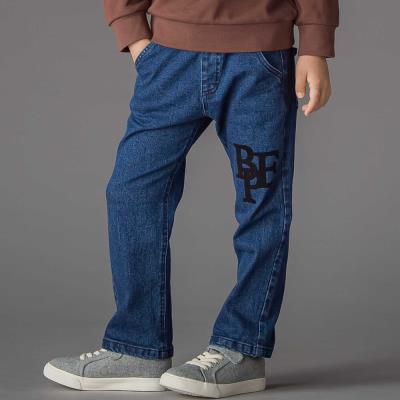 フロッキープリントストレッチロングデニムパンツ(95~160cm)