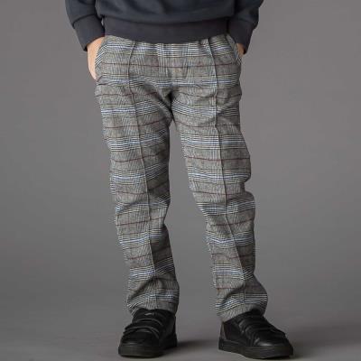 グレンチェック起毛ストレートパンツ(95~150cm)