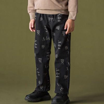 ロゴ総柄ストレッチデニムパンツ(95~150cm)