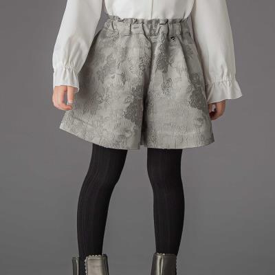 【お揃い】花柄ジャガードキュロットパンツ(100~150cm)