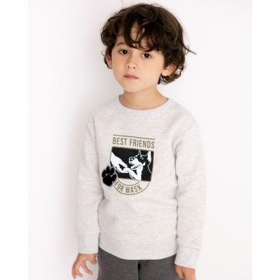 アニマル ドッグ プリント ガラナレ 裏起毛 トレーナー (100~160cm)