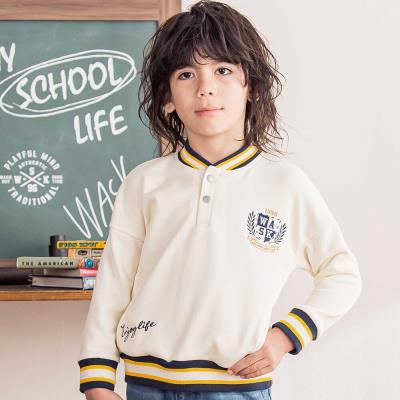 ラインリブホックカレッジ刺しゅう裏毛トレーナー(100~160cm)