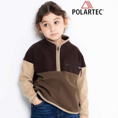 配色ハーフジップフリースプルオーバー(110~160cm)