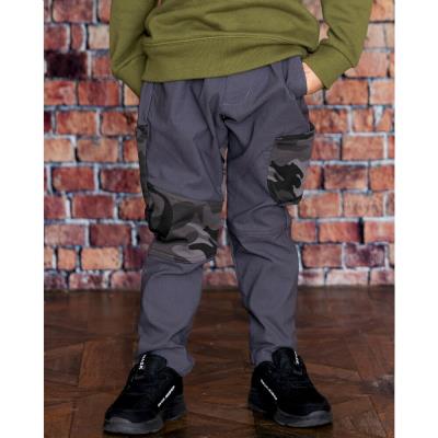 迷彩 切り替え ストレッチ ツイル パンツ (100~160cm)