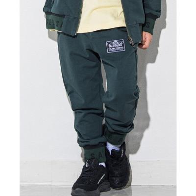 ロゴ リブ インレイ ストレッチ パンツ (100~160cm)