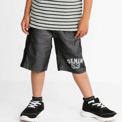 5.5分丈 ベルトロゴストレッチツイルパンツ