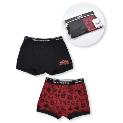 無地 + 総柄 2P コットン フライス ショーツ (110~160cm)