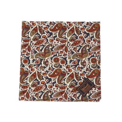 【日本製】ペイズリーバンダナリップストップハンカチ