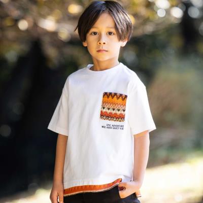 速乾】柄レースレイヤード風BIGTシャツ(100~160cm)(100cm