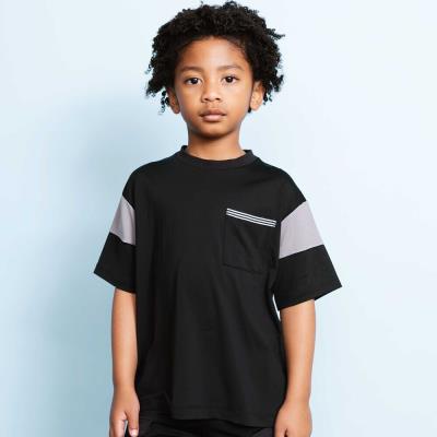 【接触冷感】バイカラーポケットテープBIGTシャツ(110~160cm)