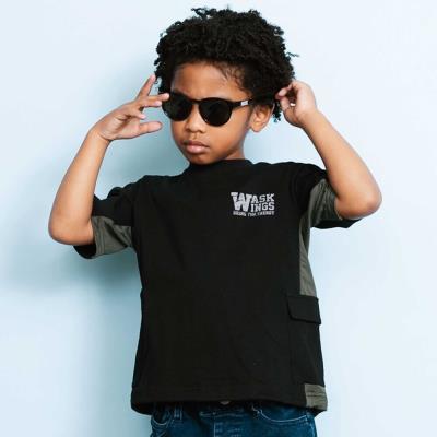 【接触冷感】メッシュ切替 ビッグシルエットTシャツ(110~160cm)