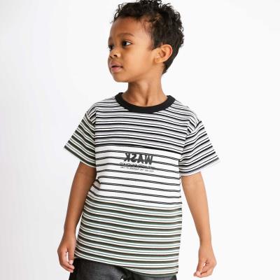 マルチボーダー切り替えTシャツ(110~160cm)