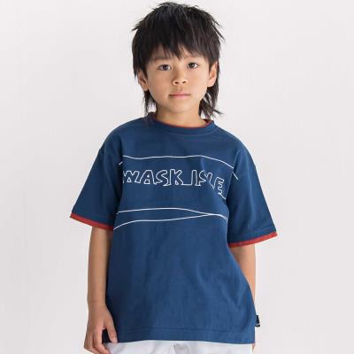 【速乾】レイヤード風  バイカラー BIG  半袖Tシャツ(110~160cm)