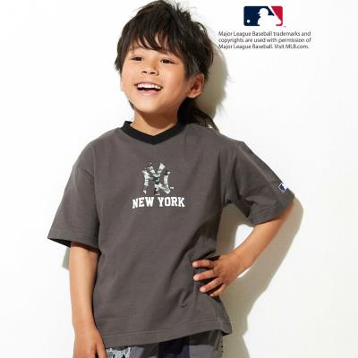 【MLB】 モチーフ VネックTシャツ(100~160cm)