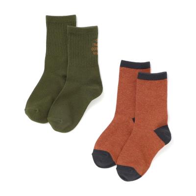 ロゴ＆メランジ２P ソックス(15~24cm)