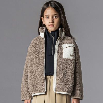 ボアｘタフタ切り替えジャケット親子お揃い(95~140cm)