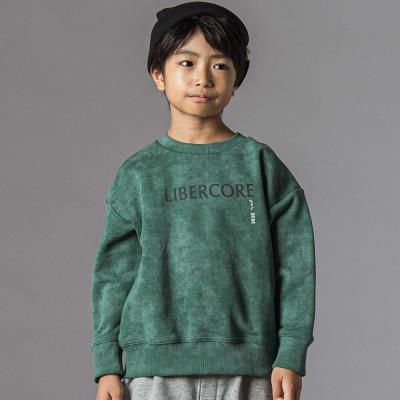 アメリカンレトロ裏毛ロゴプリントトレーナー親子お揃い(95~140cm)