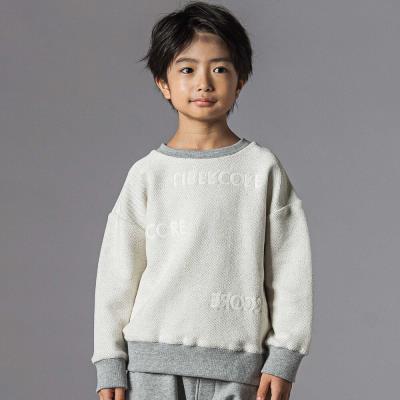 ヘビーオンス裏毛ロゴ刺しゅうトレーナー親子お揃い(95~140cm)