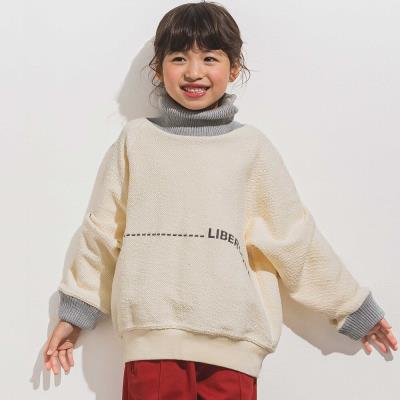 トビウラケニット切り替えトレーナー 親子お揃い(110~140cm)