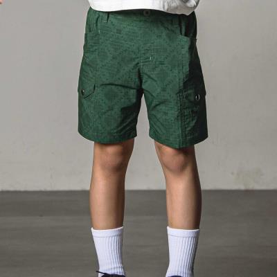 リップアーガイルプリントハーフパンツ親子お揃い(95~140cm)