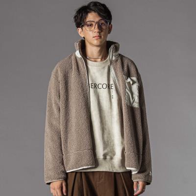 ボアｘタフタ切り替えジャケット大人親子お揃い(145~175cm)