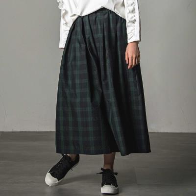 タータンチェック柄ガウチョパンツ大人親子お揃い(145~160cm)