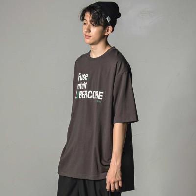 天竺プリントロング丈半袖Tシャツ大人親子お揃い(140~175cm)