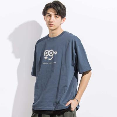 ヘビーオンス天竺ラバープリント半袖Tシャツ親子お揃い大人(140~175cm)