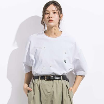 ヘビーオンスパールモチーフ天竺半袖Tシャツ親子お揃い大人(140~175cm)