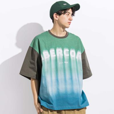 ヘビーオンスグラデーショングラフィックロゴ天竺半袖Tシャツ親子お揃い大人(140~175cm)