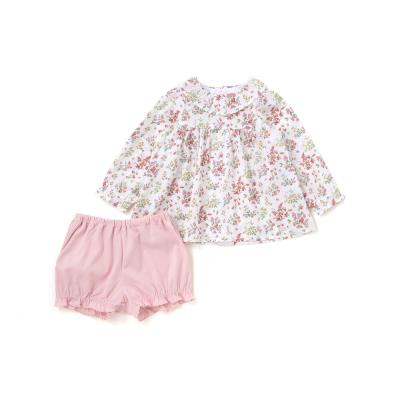 【日本製】【お揃い】リバティ(BluebellFields)タナローンチュニック＋ブルマセット ベビー(70~90cm)