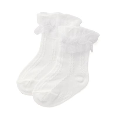 【日本製】フリル付きシルケットソックスベビー(8~13cm)