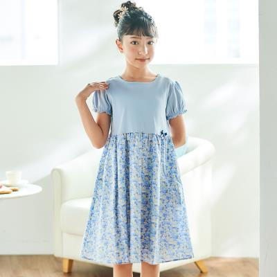 【日本製】【お揃い】リバティ(leontyne dream)プリントタナローン フライス切り替えワンピース(90~140cm)