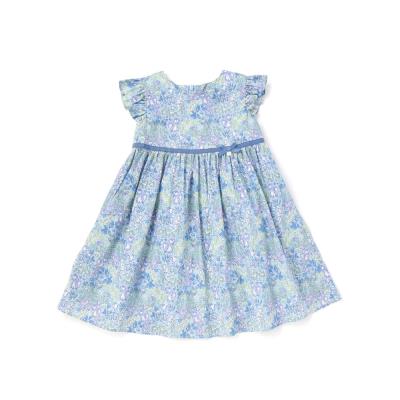 【日本製】【お揃い】リバティ(SweetPeaLeaf)プリントタナローン袖フリルワンピース(90~140cm)