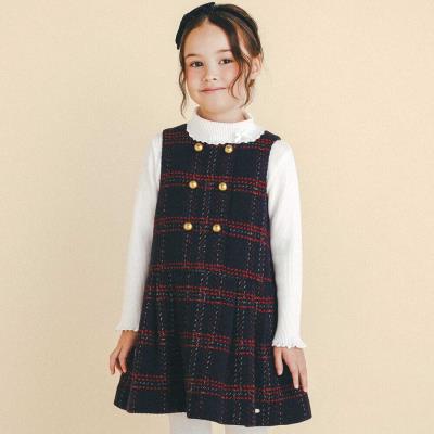 USED】【Emily Temple/160cm】コサージュ付チェック柄ジャンパー