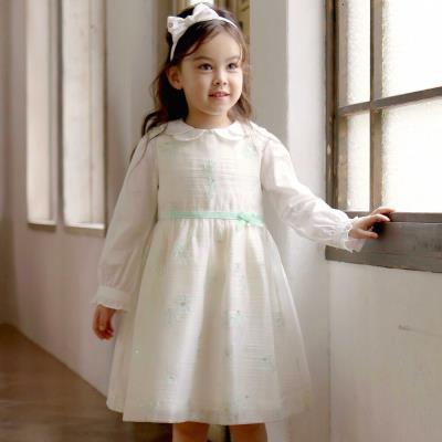 ラメオーガンジーフラワージャンパースカート(100~130cm)