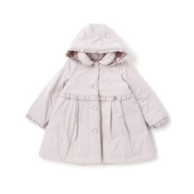 【お揃い】裏リバティ(Leila)中綿フード付きコート(90~140cm)