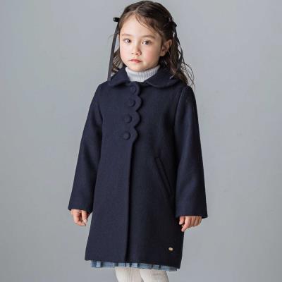 【極美品】タルティーヌエショコラ　リボン　ウールコート Tartine et Chocolat(タルティーヌ エ ショコラ） フランス パリ