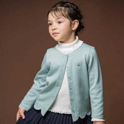 ラグウォームポンチスカラップカーディガン(90～140cm)