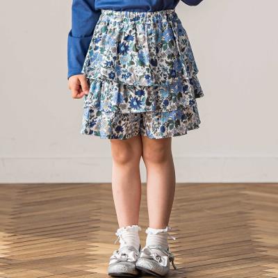 【日本製】【お揃い】リバティビエラ(DaisyMorisia)フリルキュロットパンツ(90～140cm)