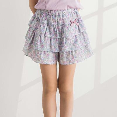 【日本製】【お揃い】リバティ(leontyne dream)プリントタナローン 3段フリルキュロット(90~140cm)