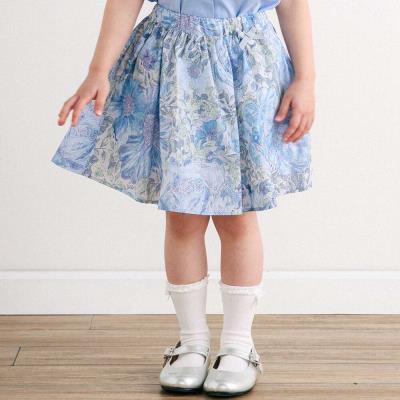 【日本製】【お揃い】リバティRose Xanthe(ローズザンジー)インナーパンツ付きスカート(90～140cm)