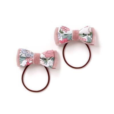 【日本製】【お揃い】リバティビエラ(DaisyMorisia)ヘアゴム２点セット