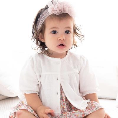 ブライトレーシー天竺ボレロカーディガン(70~90cm)