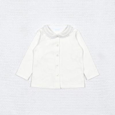 レーシー接結丸襟ブラウス(70~90cm)